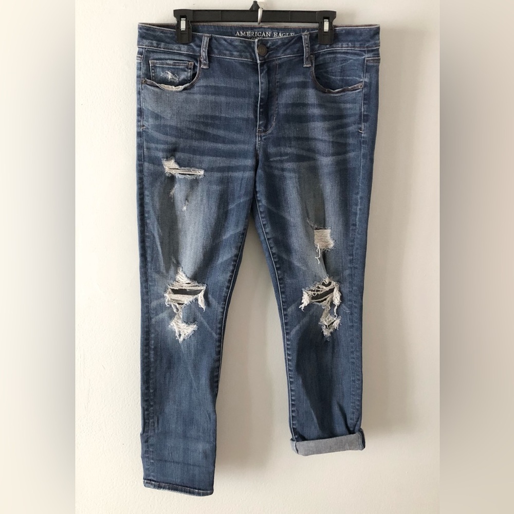 American Eagle Outfitters Distressed Skinny Jeans 14